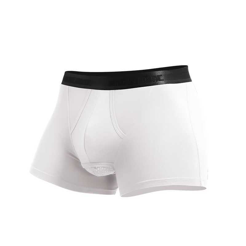 Mens Underwear with Separate Pouch Design Modal Fabric Scrotal Support Boxer Briefs D260319