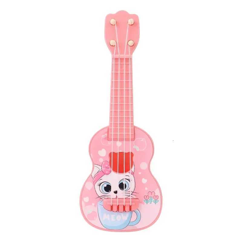 Children Ukulele Musical Toys 4 Strings Small Guitar Montessori Education Instruments Music Toy Musician Learning Gift Y260319
