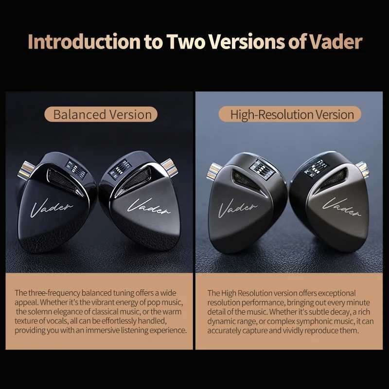 KZ Vader headphone monitor high-fidelity headphones customizable and adjustable headphone switch Zobel network headphone desi D260319