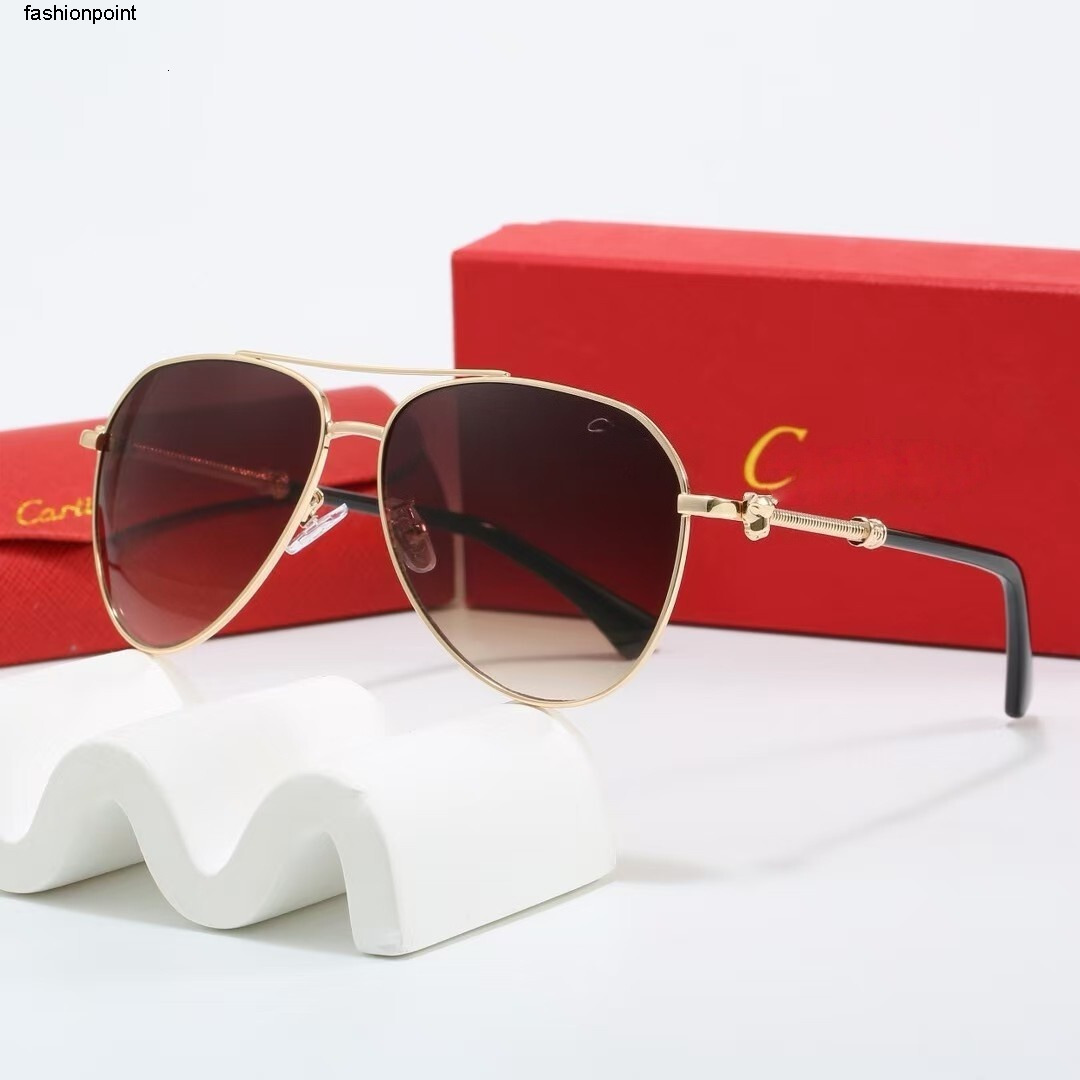 Sunglasses Designer Sunglasses for Women Men - Gold/Black Metal Frame Spring-Decorated Temples Multi-Color Gradient/Mirror/Printed Lens UV400 Protection Retro