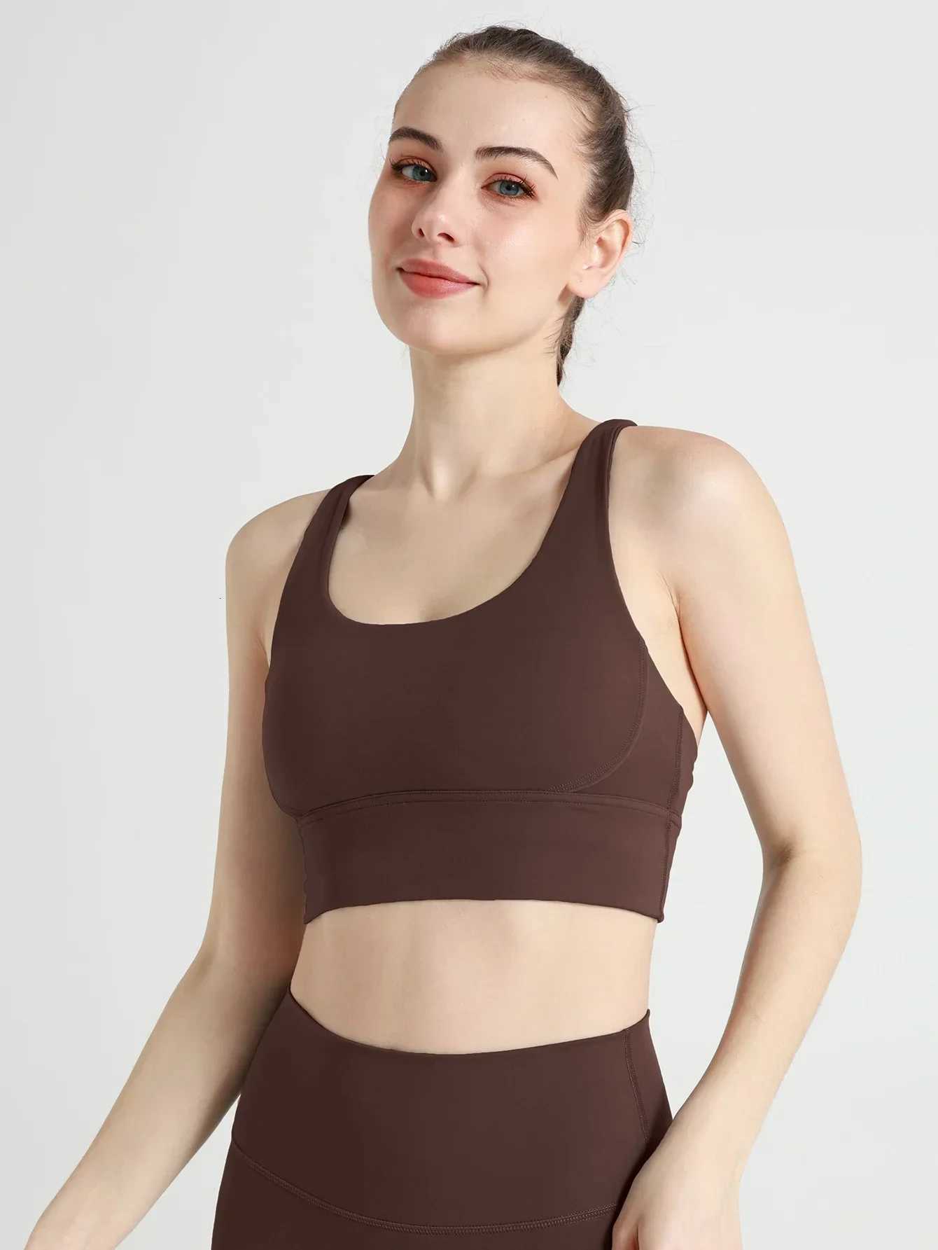 High Elastic Women Fitness Yoga Bras Fashion Cross Strap Beautiful Back Shockproof Yoga Top for Running Fitness Cycling Outdoor Z20260319