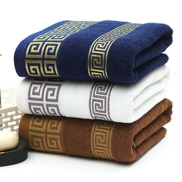 Cotton Bath Towels Beach Towel For Adults Absorbent Terry Luxury bathroom towel sets Men Women Basic Towels 70x140cmT260318