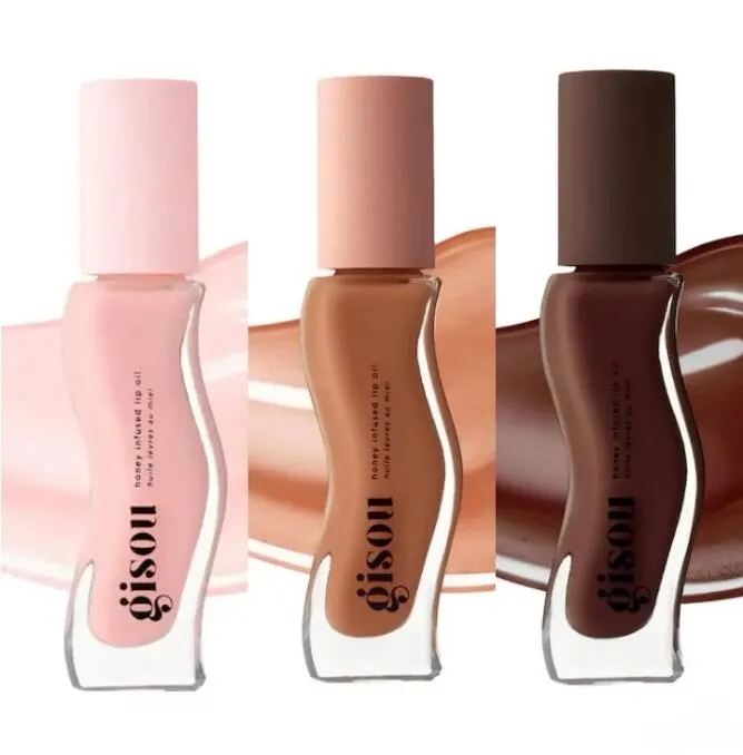 3 in 1 Lip Glaze Gift Set Glazed Lips Honey Infused Lip Oil 3 Color Toffee Milky Mocha Vanilla 3pcs Glaze Moisturizing Lipgloss Liquid Lipsticks Kits