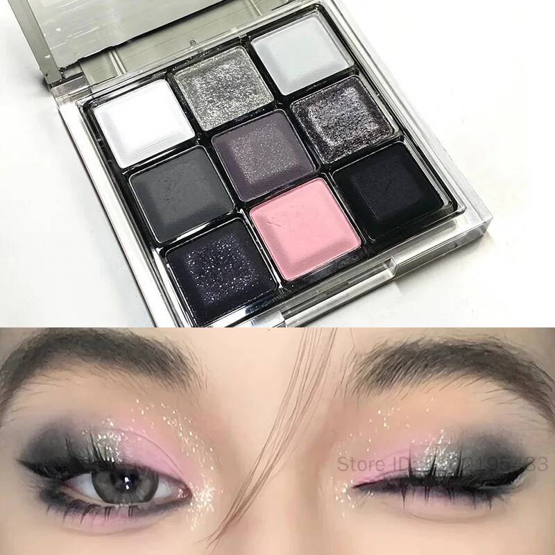 Bestseller 9 Colors Smoky Black Pink Makeup Pallete Matte Chocolate Brown Eye Shadow Palette Shimmer Shiny Eyeshadow Cosmetics Ddmyhappy