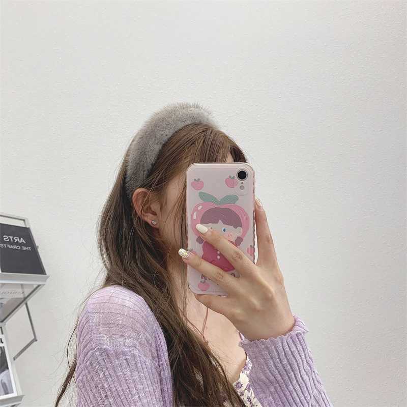 2023 Hot Sale Women Luxury winter 100 Real Mink Fur Headbands High Quality Real Fur Hair Band Lady Fashion Hair Hoop Furry Gift H260319