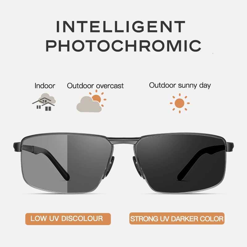 CAPONI New Sunglasses For Men Nylon Polarized Photochromic Alloy Driving Sun Glasses UV400 Brand Designer Shades BS8917 H260319 - view 5
