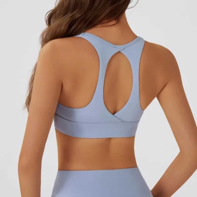 Sports Yoga Bra Women Removable Chest Cushion Bra Halter Top High Support Push-up Open Back Gym Wear Fitness Workout Underwea Z20260319