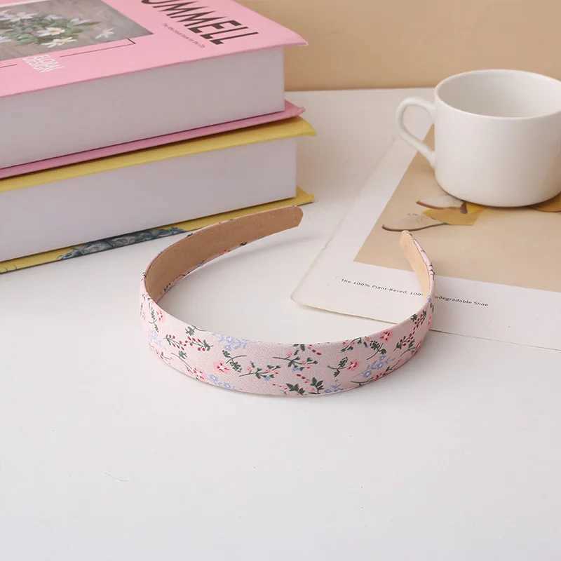 Retro Wide Headband Set Floral Plaid Korean Fairy Forest Aesthetic H260319