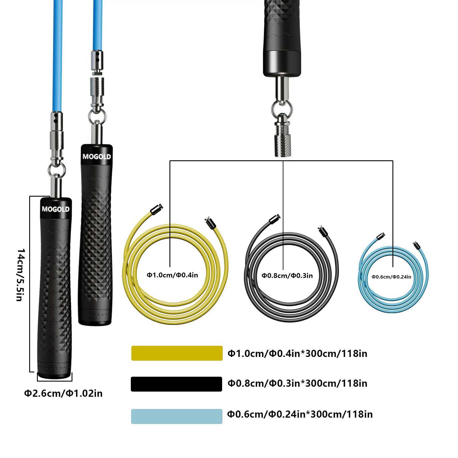 1 Set MOGOLD Professional Jump Rope Adult Weighted Fat Burning Body Shaping Indoor Gym Workout Equipment Aerobic Unisex M260319