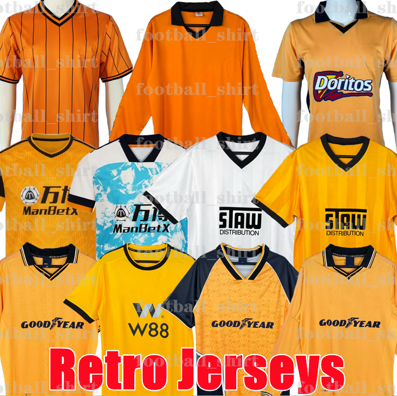 1997 98 WoLvErHaMpToNS Wolves Retro soccer jerseys 1996 1998 Ince R.KEANE IRWIN Lescott 1982 1987 18 19 20 21 Diogo Jota Wolves home classic vintage football men shirts