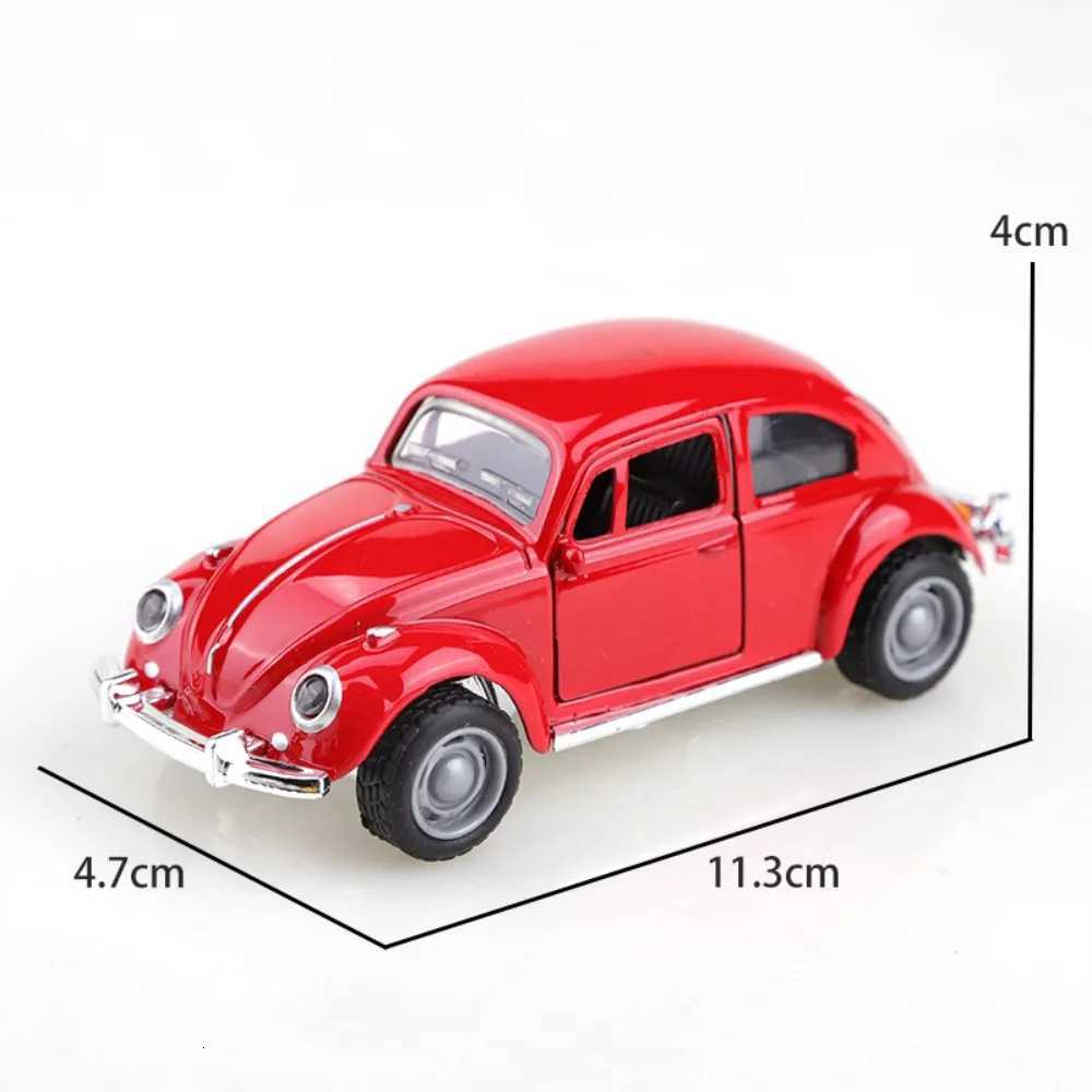 Retro Beetle Alloy Car Model Toy for Collection Exquisite Simulation Design Cake Decoration Home Office Display Gift Y260319