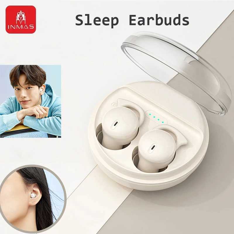 INMAS Q26 ENC Mini Portable Wireless Headsets Bluetooth In-Ear Earphone Noise Reduction Earbud Invisible Sleep Headphones HD Mic D260319