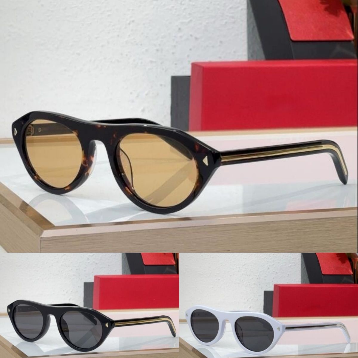 Sunglasses for women designer designer sunglasses men designer sun glasses women symbol black yellow lens uv400 oval multifunctional fashion eyewear lunettes