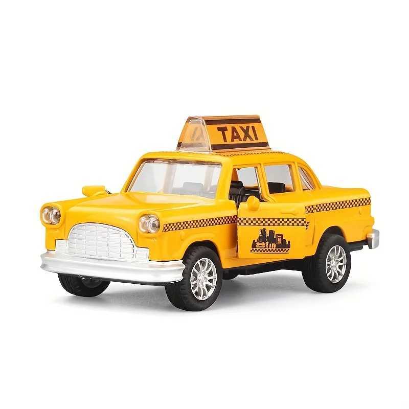136 alloy Thunderbird taxi model childrens toy car ornament springback car model boys educational toy Y260319