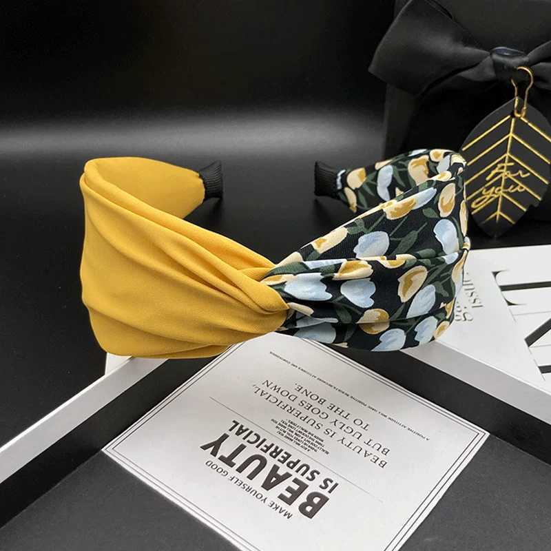 Hairpin headband for women new French style hair tie high-end temperament wide edge face wash versatile headband H260319