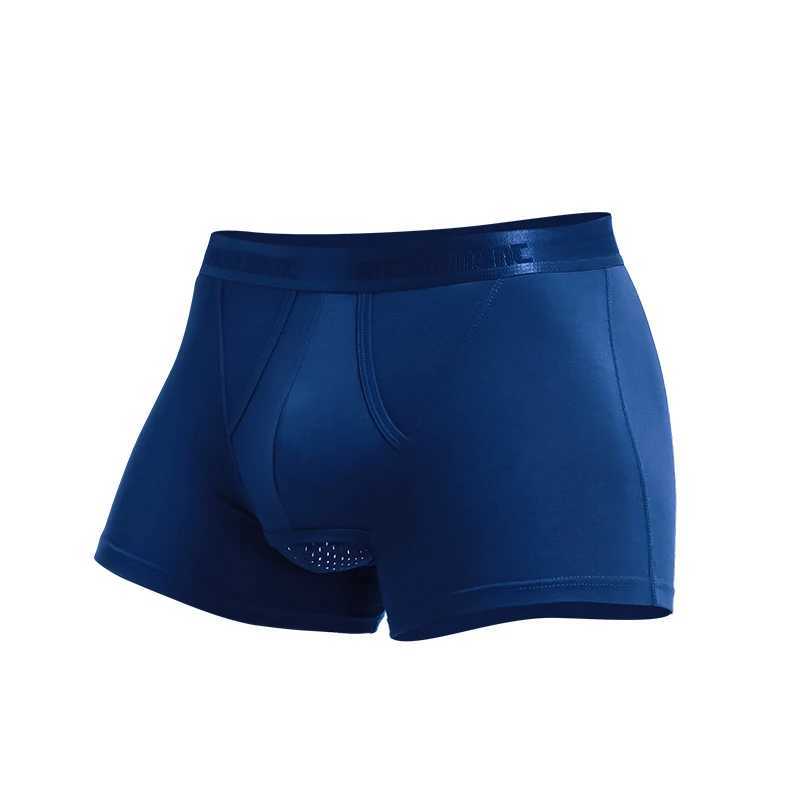 Mens Underwear with Separate Pouch Design Modal Fabric Scrotal Support Boxer Briefs D260319