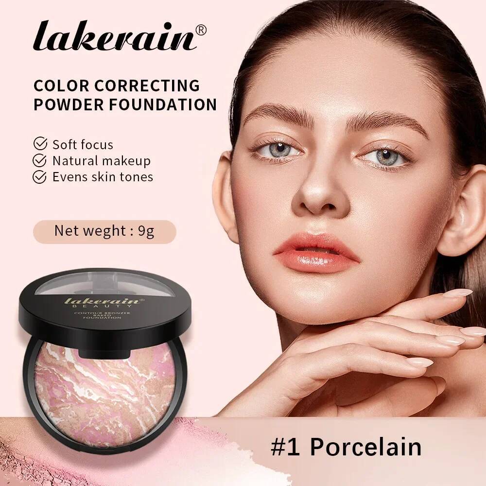 Bestseller Lakerain 3-In-1 Baking Foundation Highlighter Setting Contour Blush Powder Makeups Cosmetics Wholesale Ddmyhappy