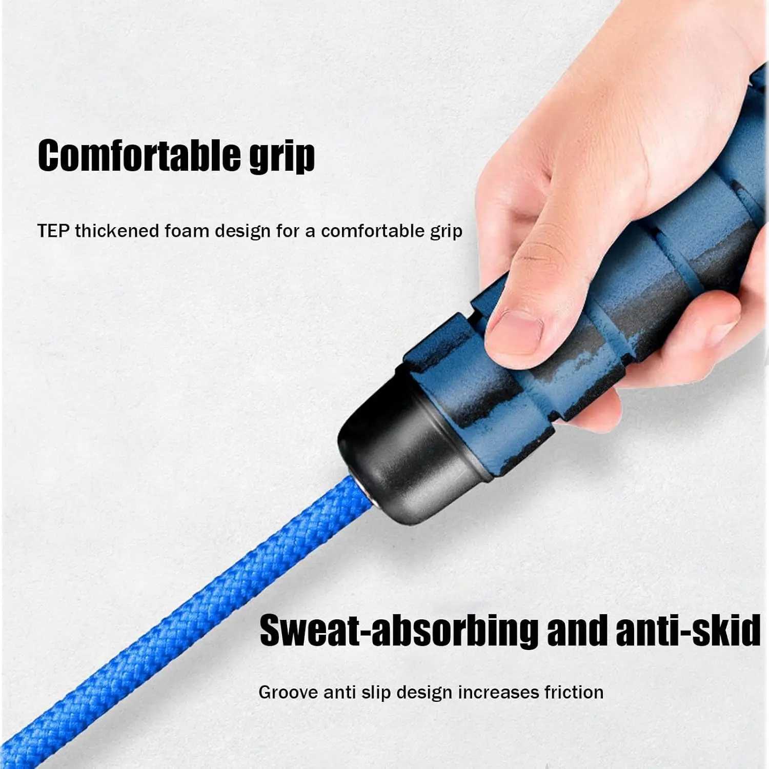 Adjustable 23ft Long Jump Rope for Kids and Adults Double Dutch Skipping Rope with Durable Nylon Core and Smooth Rotation M260319