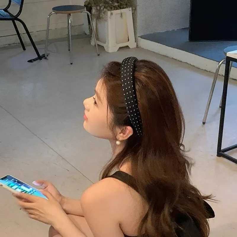 Polka Dot Wide-brimmed Headbands Womens Korean Simple Versatile Hair Band Hair Accessories H260319