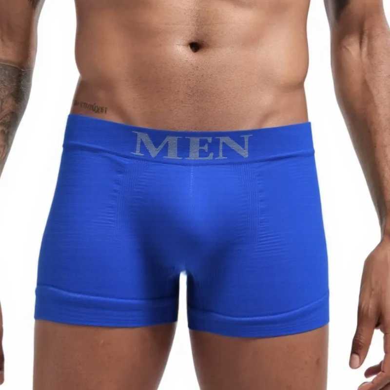 3Pcs/Lot Mens Panties Underwear Boxers Breathable Man Boxer Solid Underpants Comfortable Male Brand Shorts Black Blue Underwear D260319