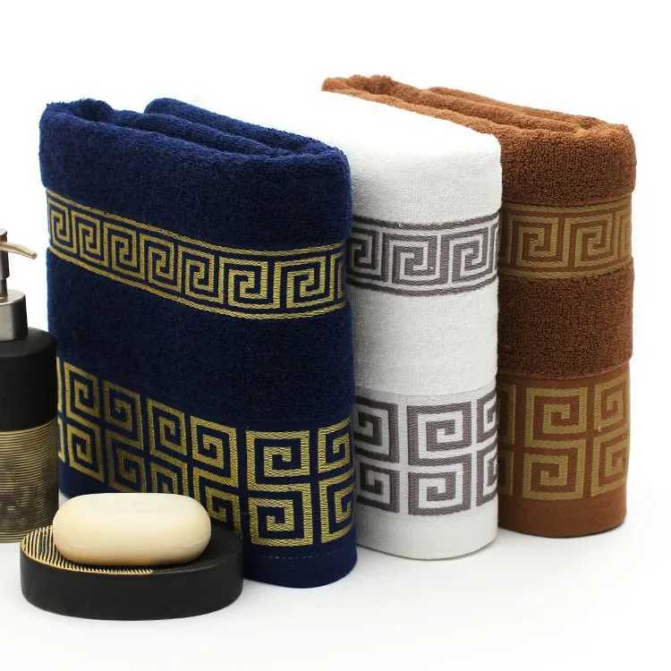 Cotton Bath Towels Beach Towel For Adults Absorbent Terry Luxury bathroom towel sets Men Women Basic Towels 70x140cmT260318 - view 3