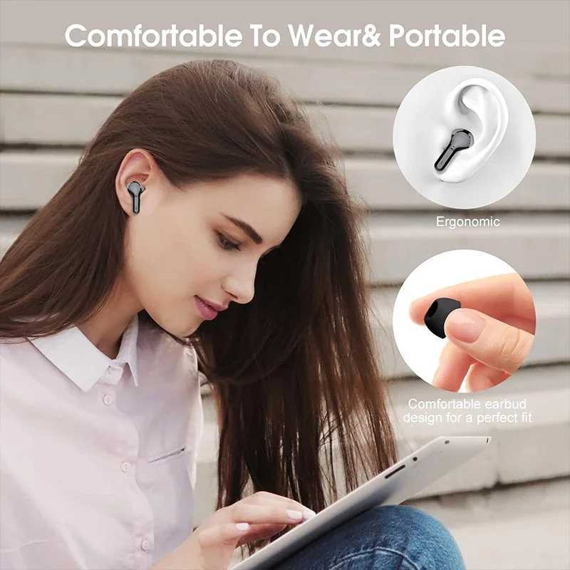 UYUXIO BT54 Wireless Ear Buds with LED Display HiFi Stereo Earbuds Headphones with IP7 Waterproof ENC Noise Cancelling Earphone D260319