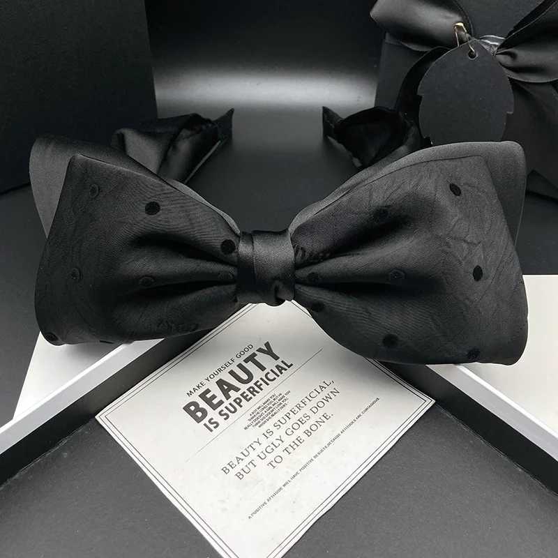 Retro fashion big bow hair clip headband for women with a sense of luxury wearing hair tie headband accessories with wide edges H260319