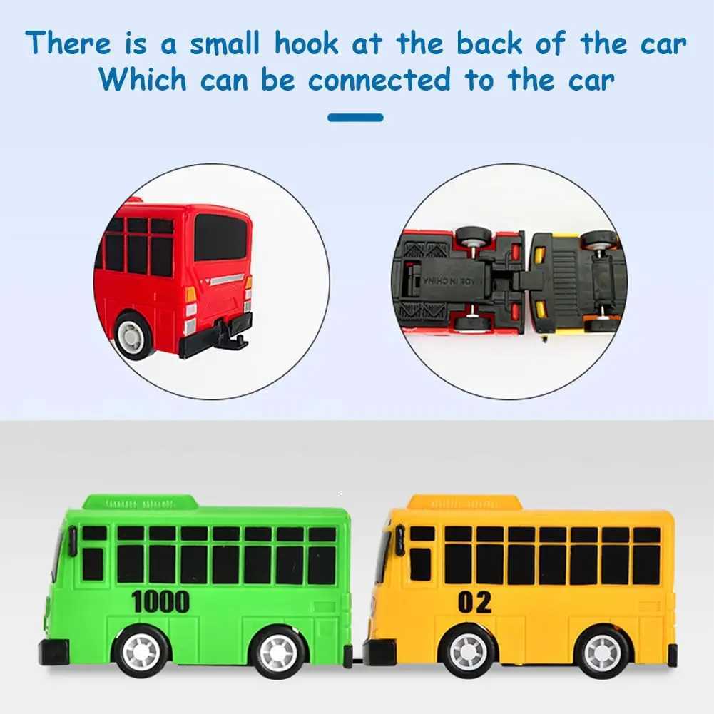 Mini Pull Back Tayo Bus Toy Set with Openable Doors Sliding Cartoon Vehicle Toy for Kids Boys Educational Traffic Playset Gift Y260319