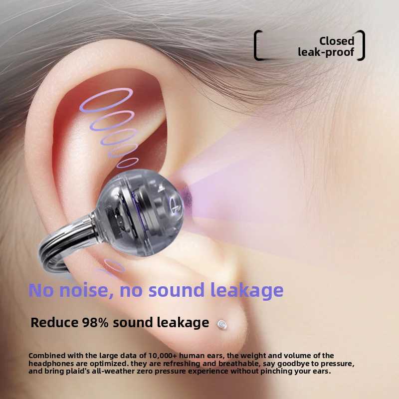 OWS Wireless Clip On Earphones 144 language Real Time Translator Open EarbudsLow Latency Sports Bluetooth HeadphonesEar Clip D260319