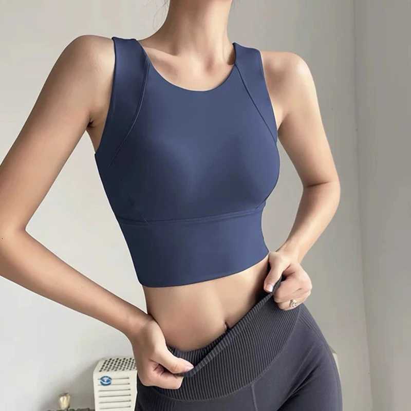 Womens Professional Shock-Absorbing Yoga Sports Vest One-Piece Gathering Sports Bra Running Collection with Breast Support Z20260319
