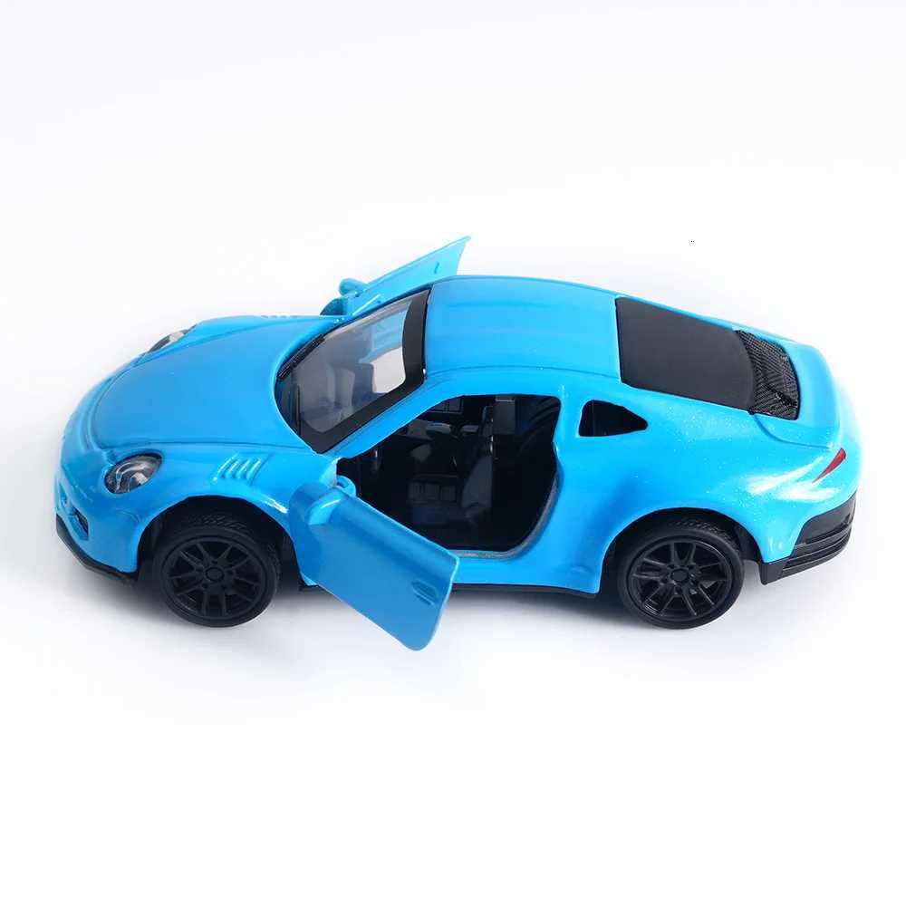Blue Supercar Diecast Model - 143 Scale Alloy Sports Car with Openable Doors Ideal for Kids Play Car Enthusiast Collections Y260319