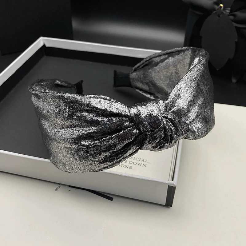 European and American style silver hair clip headband for womens fashion high skull top adult hair tie headband H260319