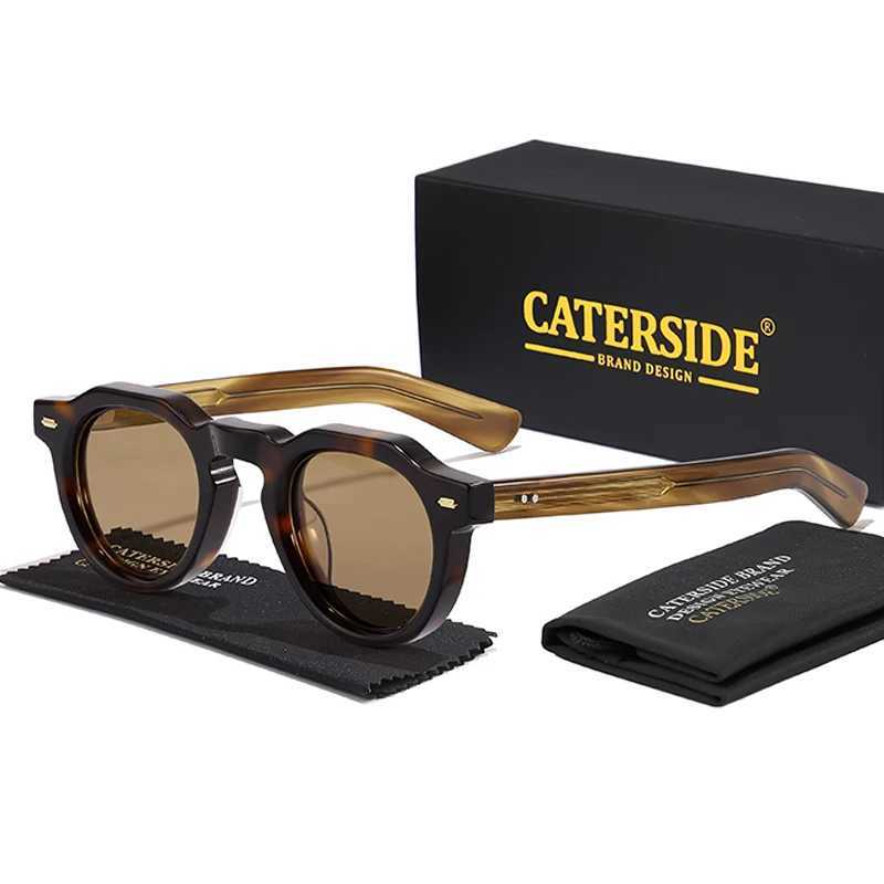 CATERSIDE Acetate Simple Men Sunglasses Polarized Small Frame High-Quality Frame Sun Glasses Women Party Travel Outdoor Glasses H260319 - view 3