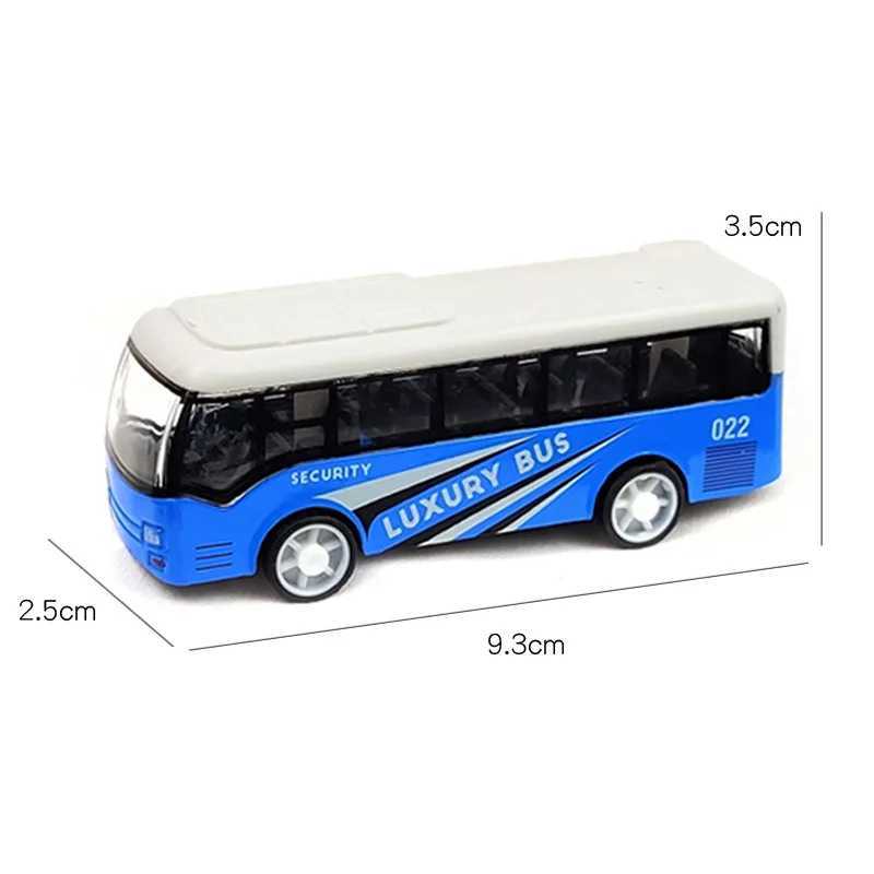 Childrens Educational Toys Rear Alloy School Bus Sand Table Decoration Airport Metal Pull-Back Bus Model Boy Gift Y260319
