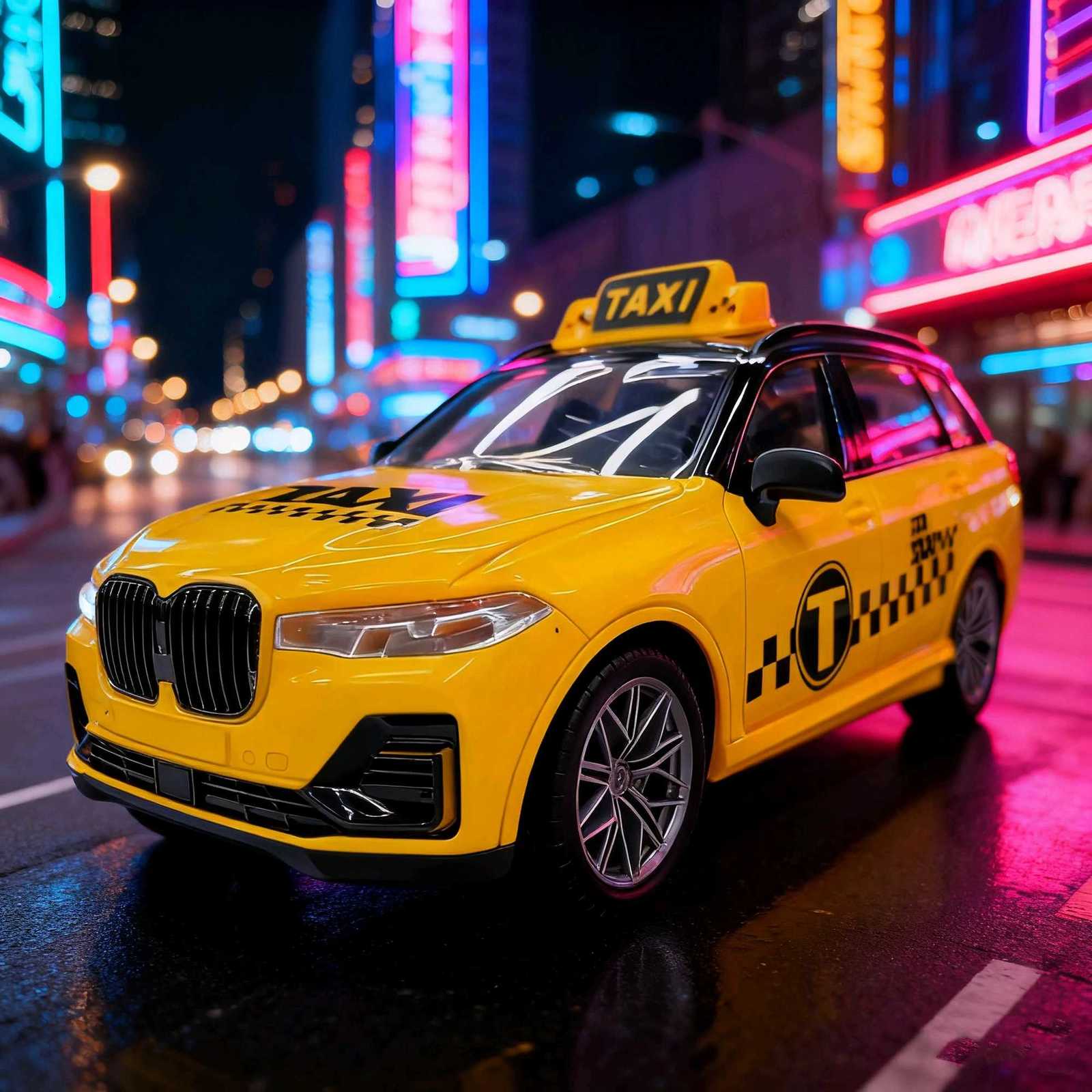 TAXI 116 model car Taxi inertia with light and sound effects Toy Gift for Boy Girl Children Kid Adult Birthday Gift Y260319