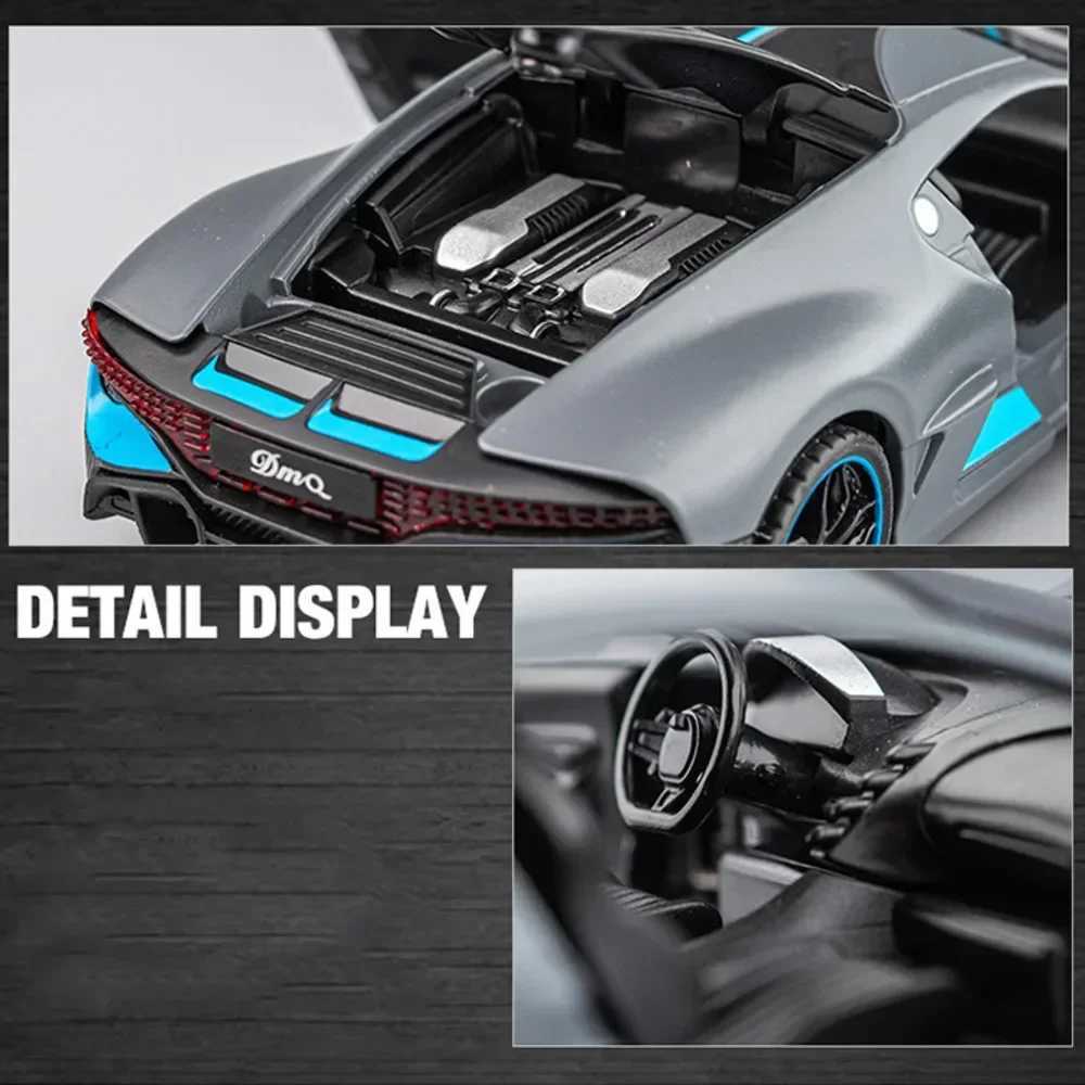 1/32 Alloy Diecasts Metal Toy Car Model Bugatti Divo Toy Vehicles For Boys Kids Christmas Fashion Ornament Collection Gift Y260319