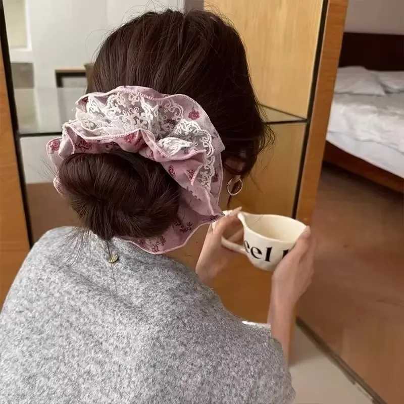 Gentle And Sweet Rose Lace Hairband Hair Accessories For Women H260319