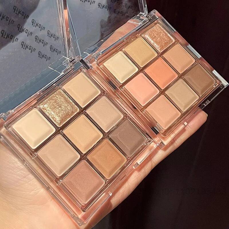Bestseller 9 Colors Smoky Black Pink Makeup Pallete Matte Chocolate Brown Eye Shadow Palette Shimmer Shiny Eyeshadow Cosmetics Ddmyhappy