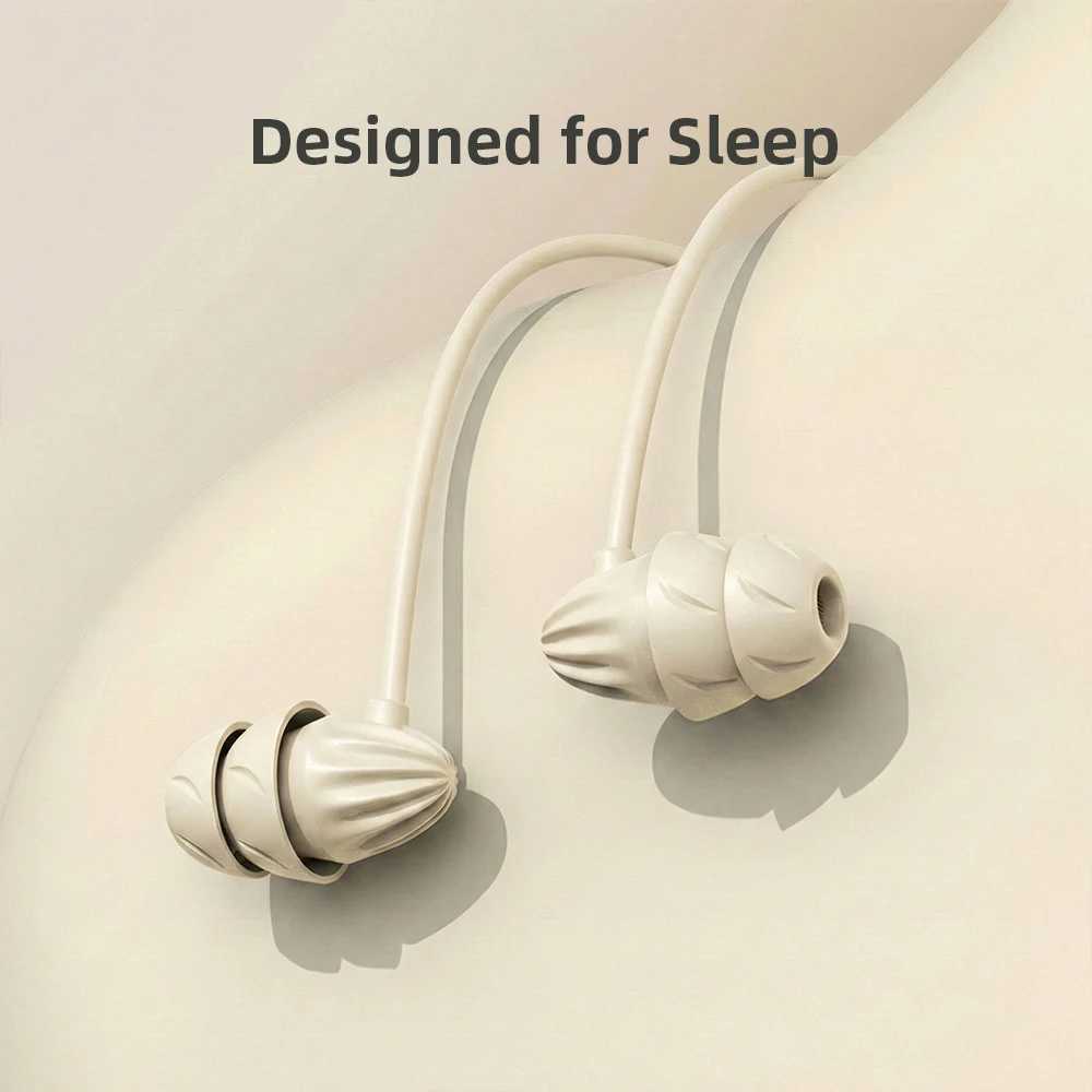 Sleep Earbuds Type C Earphones 35mm In-Ear Wired Headphones HiFi Surround Sound Lightweight Noise Reduction With Mic Headset D260319