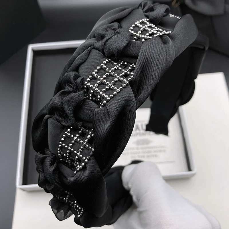 Retro temperament black hairpin hair band womens 2026 net red new high-grade appearance headdress pressure hair wash Headband H260319