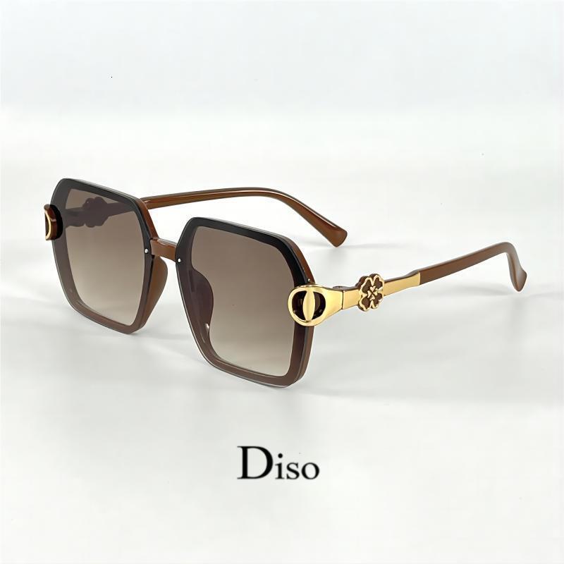 Luxury Brand Designer Sunglasses 2025 New Export Model Simple Four-Leaf Clover Sunscreen Sunglasses Retro Fashion Women's Sunglasses Heart-Shaped