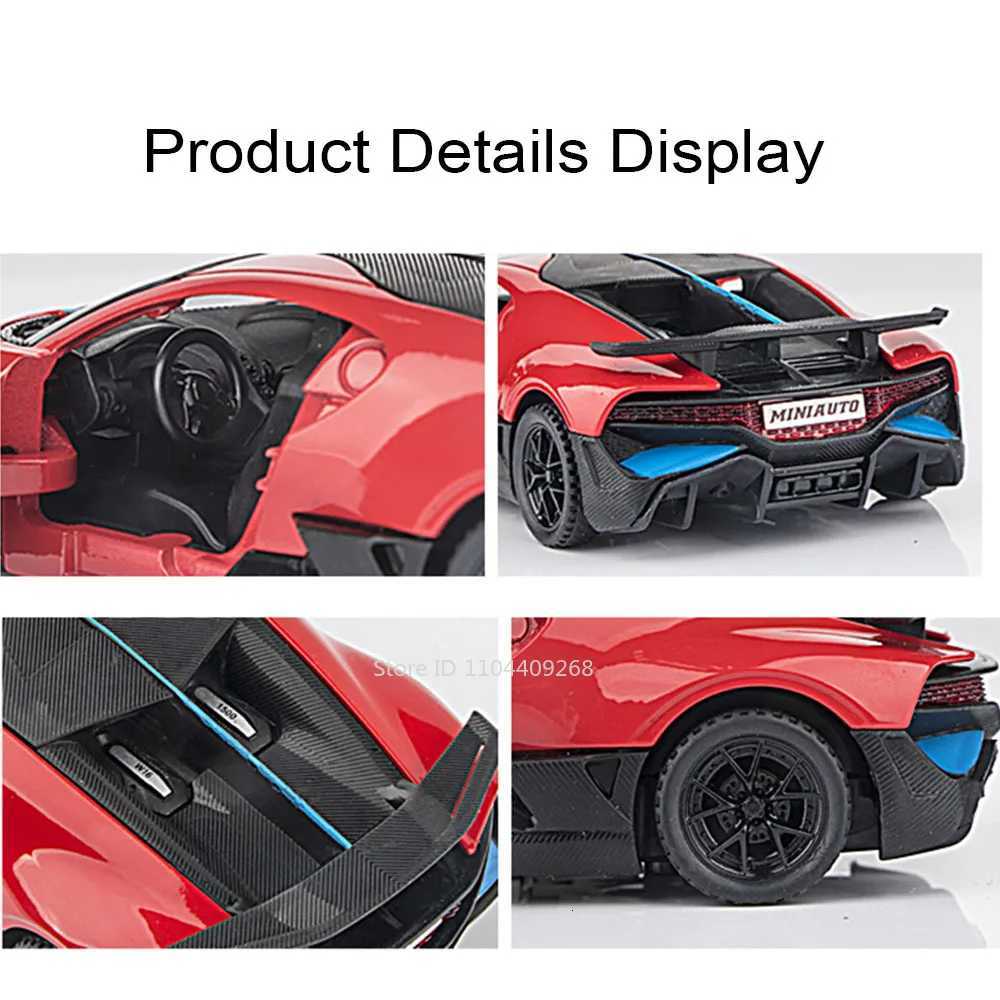 132 Lambor LP750 Divo Police Car Model Toy Alloy Diecast Simulation Doors Opened Sound Light sport cars Models for Boys Gifts Y260319