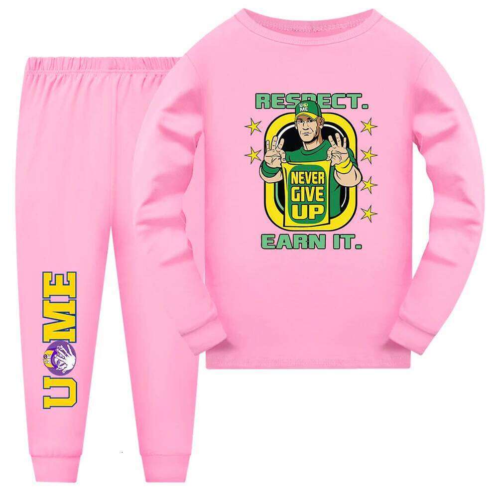 Baby Boys John Cena Cosplay 20 Years Never Give Up Halloween for Childrens Birthday Gift Costumes Pajamas Nightwear Set S260318