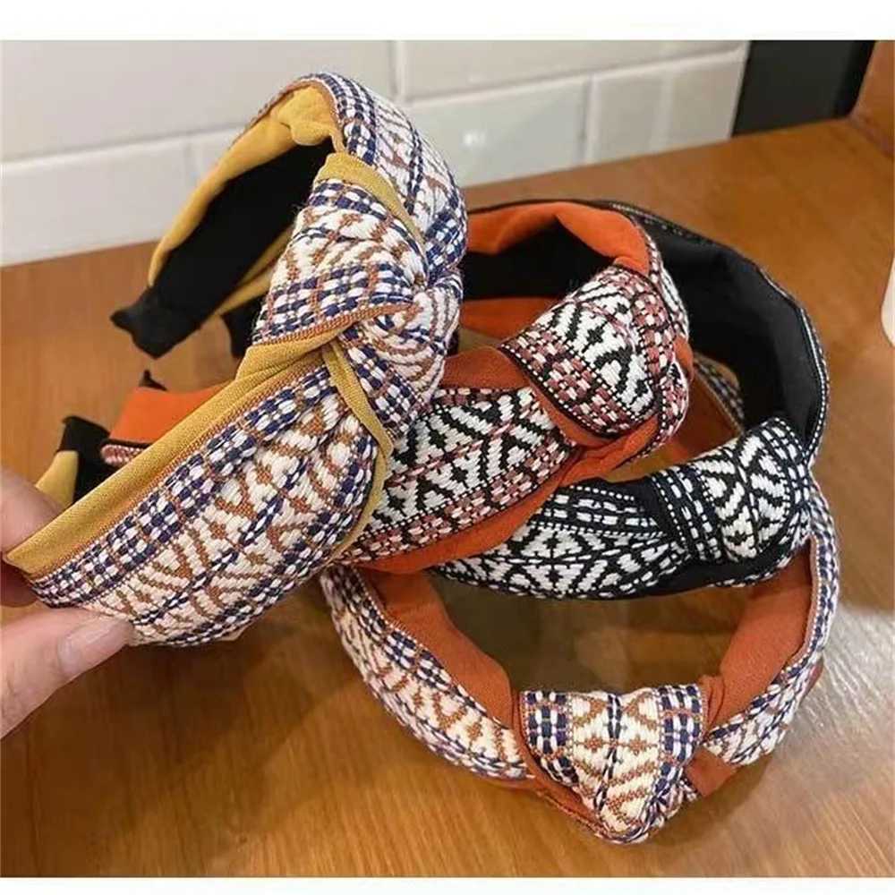 Knotted Wide Hairbands For Women Girl Headbands Fashion Fabric Hair Bands Female Bohemia Hair Hoop Hair Accessories Gift H260319
