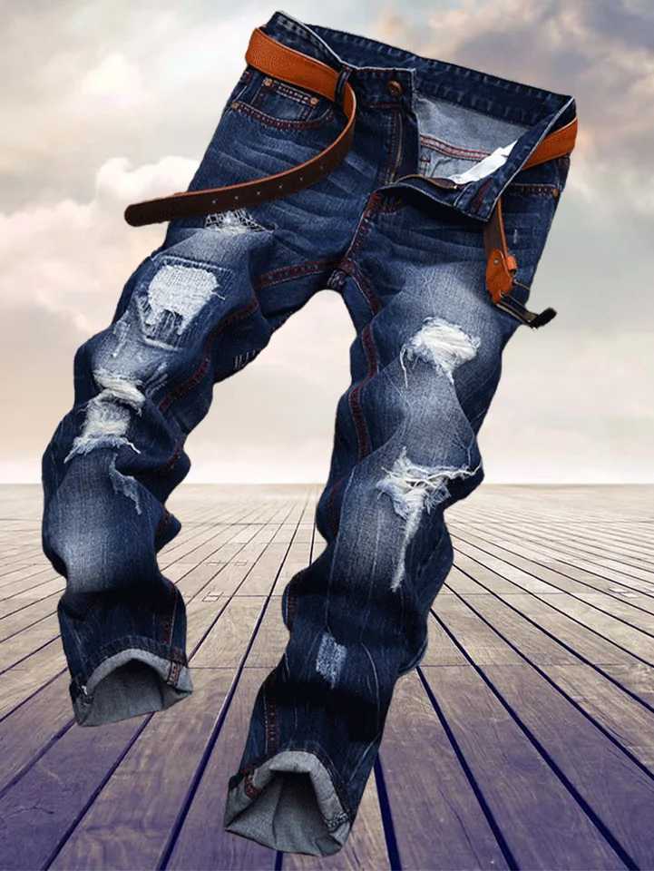 American youth trend to make old mens straight jeans M260319