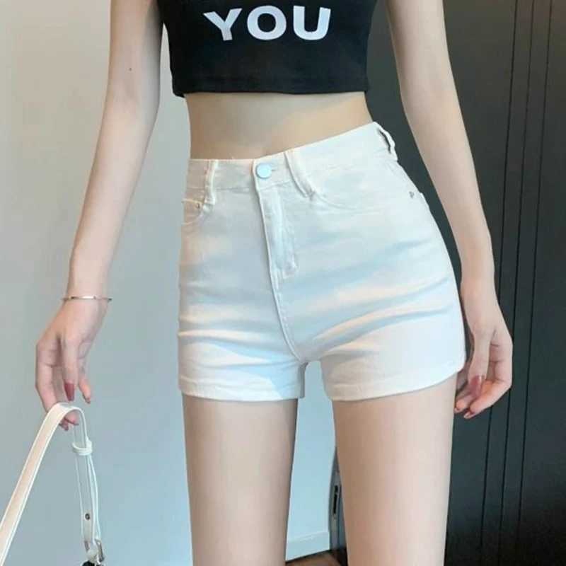 Summer Lady High Waist Classic White Shorts Hot Sale Women Thin Denim Pants Girls Classic Fashion Leisure Short Jeans M260319