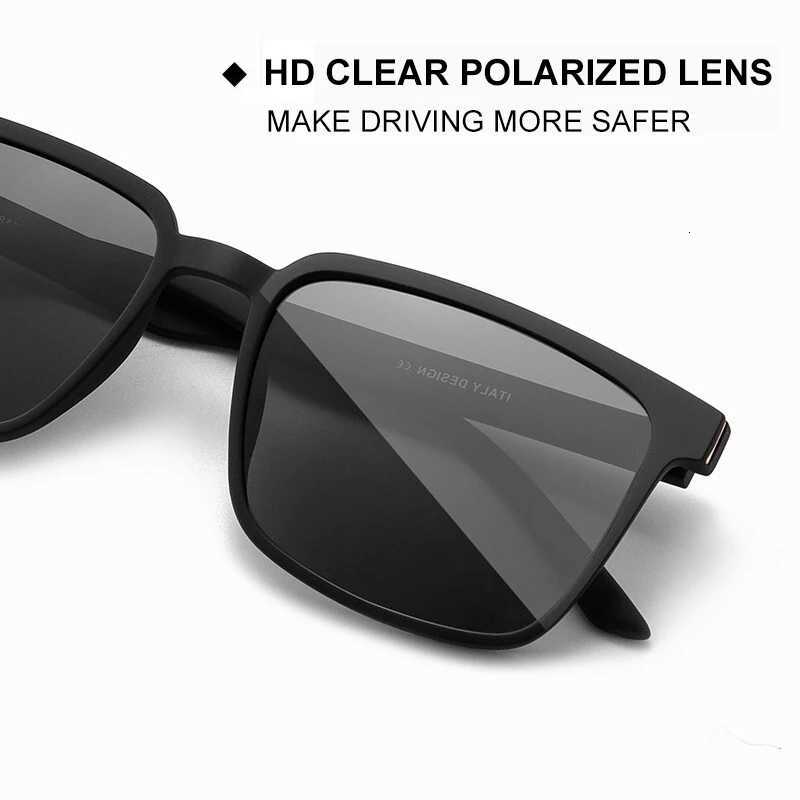 CAPONI Mens Sunglasses Polarized Classic Design Eyewear Protect Eyes Black Shades For Male Outdoor Driving Sun Glasses CP6199 H260319 - view 3