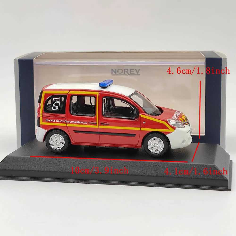 Norev 1/43 Kangoo INFIRMIER SSSM POMPIERS 2013 Red Diecast Models Car Limited Collection Toys Gift Y260319