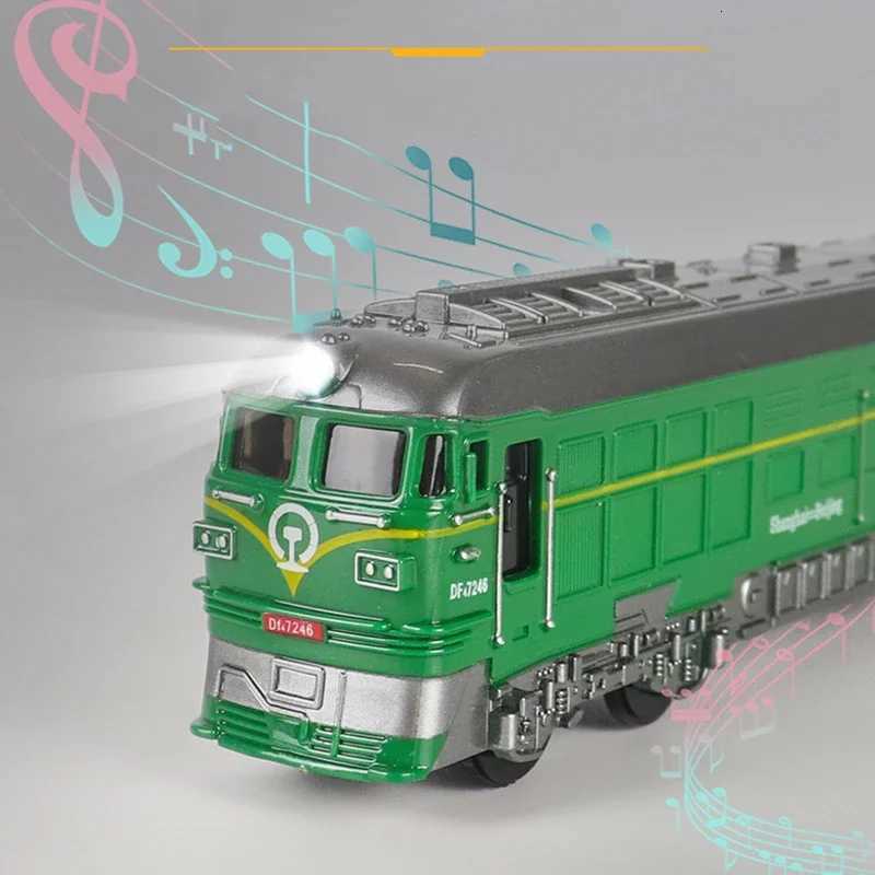 Tiny Train Toys Inertia Cars with Sound Light Vehicle Model for Kids Toy Gift for Birthdays Christmas Educational Simulation Y260319