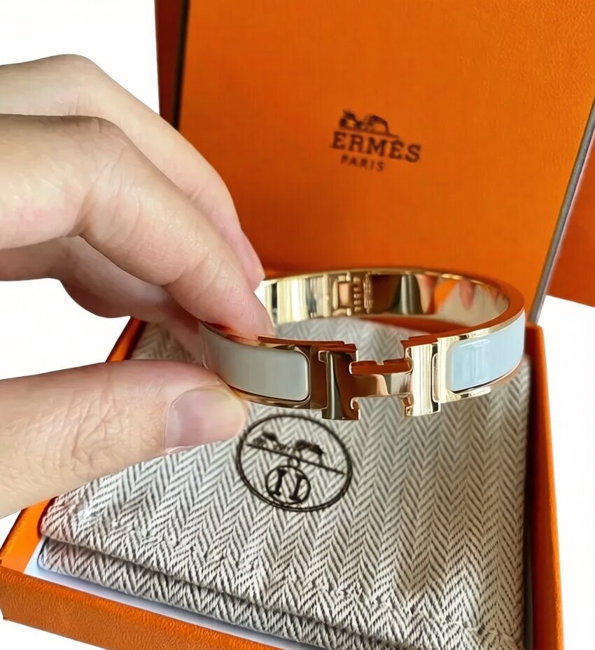 h bracelet luxury Classic jewellery designer for women men enamel bangle for women girls Stainless Steel Gold 17 19 Vintage style birthday gift gifts GM PM AAA Quality